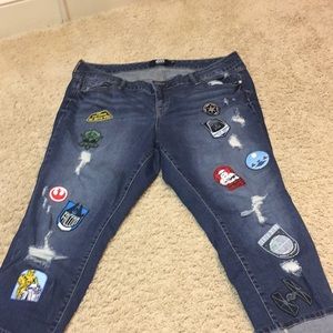 Torrid Star Wars patch capris